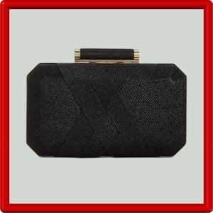INC International Concepts Black Clutch - NWOT